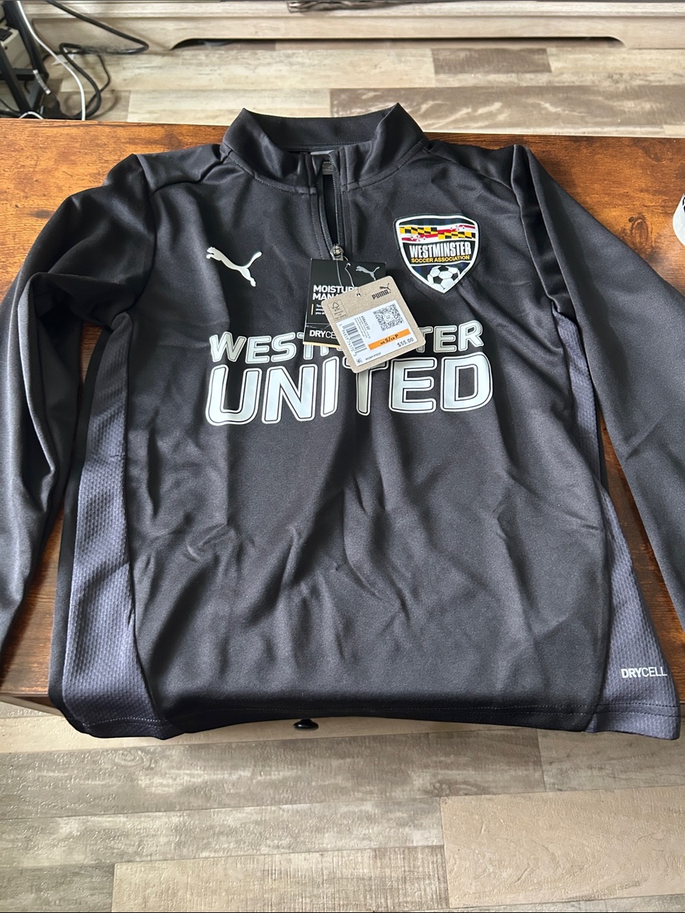 Puma Black Kids Westminster United DryCELL Training Top